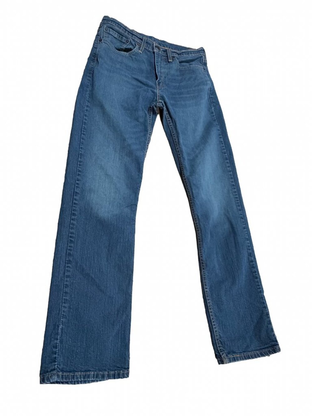 Levis 514 Straight Fit Jeans - Size 31 x 32 Mens Medium Blue Wash